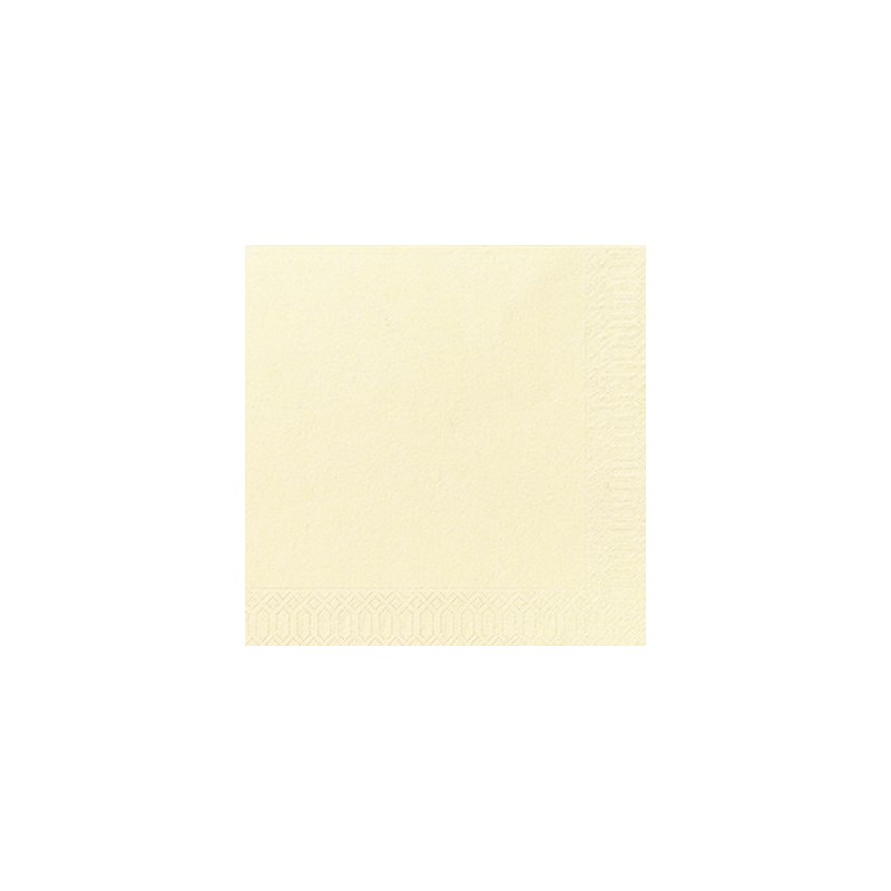 Serviettes Duni 33x33 - 2 plis - Buttermilk - 125 pcs